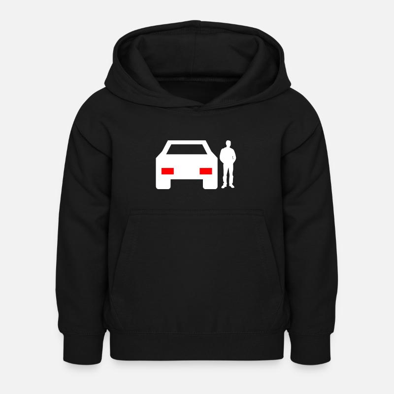 Auto - Kinder Hoodie - Schwarz