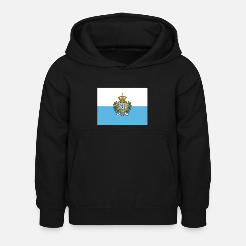 Saint-Marin - Sweat à capuche Enfant - noir