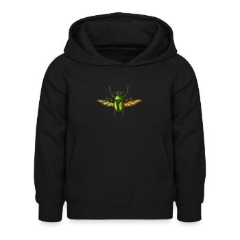 Insecte - Sweat à capuche Enfant - noir - Devant - AI Model Kid Female (0cm)