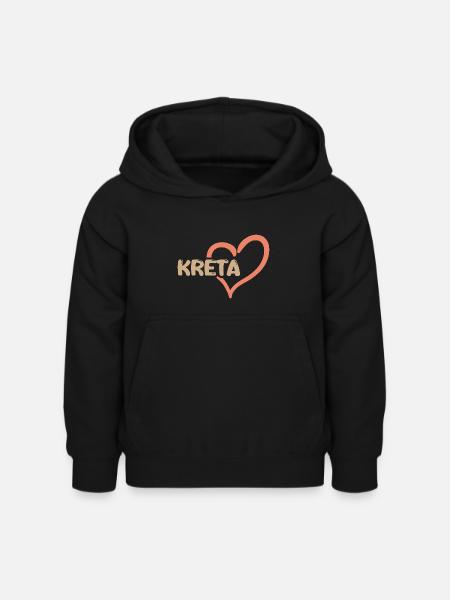 Kreta - Kinder Hoodie - Schwarz