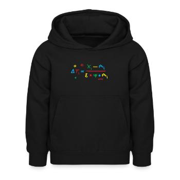Executive Scrawler: Tariff Formula - Kids Hoodie - black - Front - AI Model Kid Female (0cm)