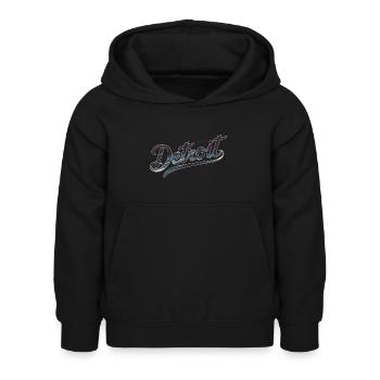 BIENVENUE À DÉTROIT - Sweat à capuche Enfant - noir - Devant - AI Model Kid Female (0cm)