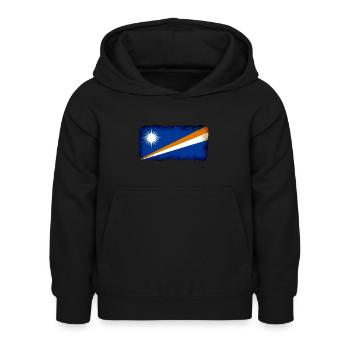 Marshall Islands - Kids Hoodie - black - Front - AI Model Kid Female (0cm)