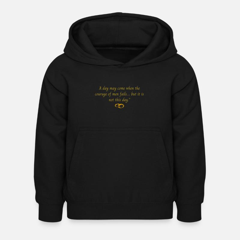 A day may come when the courage - Sweat à capuche Enfant - noir