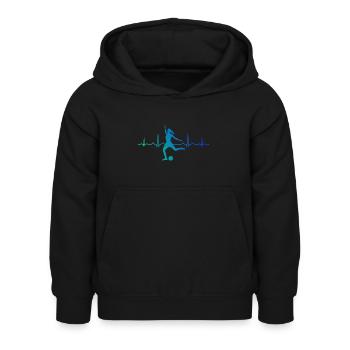 Football Football Footballers Football Matches - Kids Hoodie - black - Front - AI Model Kid Female (0cm)