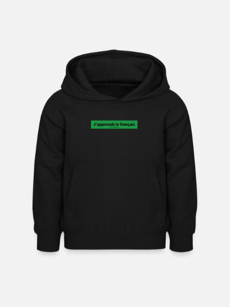 Französisch - Kinder Hoodie - Schwarz
