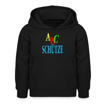 ABC Schütze - Schüler - Schulanfänger - Jungs - Kinder Hoodie - Schwarz - Vorne - AI Model Kid Female (0cm)