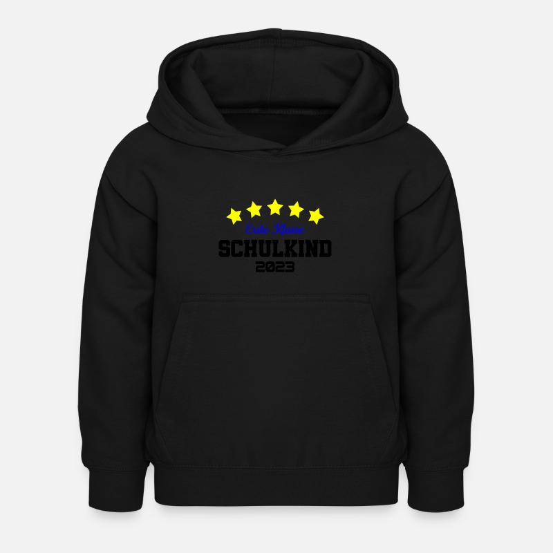 Farben änderbar | Erste Klasse Schulkind 2023 - Kinder Hoodie - Schwarz