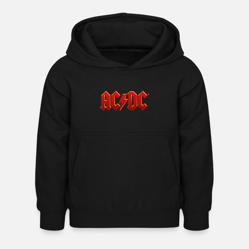 AC/DC Logo Classique Éclair - Sweat à capuche Enfant - noir