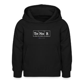 Tenor (dunkle Stoffe) - Kinder Hoodie - Schwarz - Vorne - AI Model Kid Female (0cm)