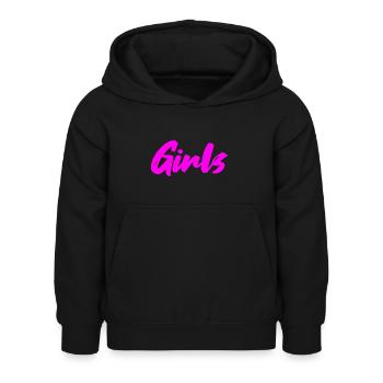 Filles - Sweat à capuche Enfant - noir - Devant - AI Model Kid Female (0cm)