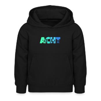 8. Geburtstag Robotik Technik 8 Jahre Roboter - Kinder Hoodie - Schwarz - Vorne - AI Model Kid Female (0cm)
