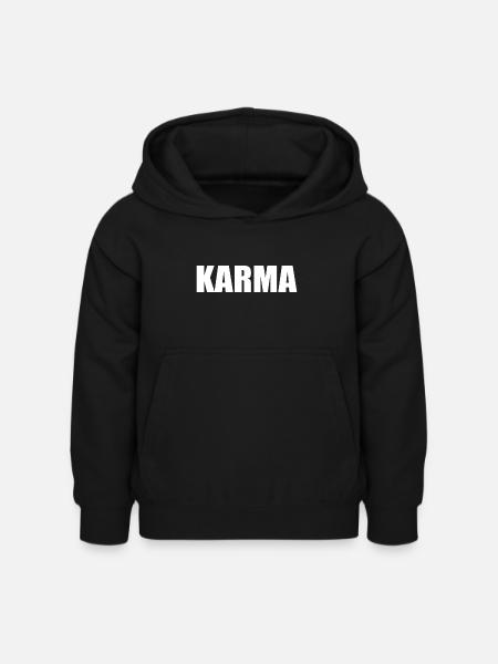 Karma - Kinder Hoodie - Schwarz