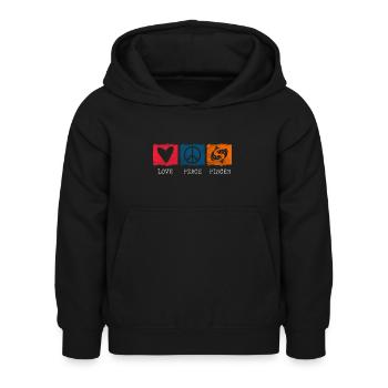 Astrologie du signe du zodiaque superstition - Sweat à capuche Enfant - noir - Devant - AI Model Kid Female (0cm)