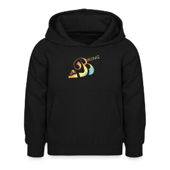 Biking - Kinder Hoodie - Schwarz - Vorne - AI Model Kid Female (0cm)