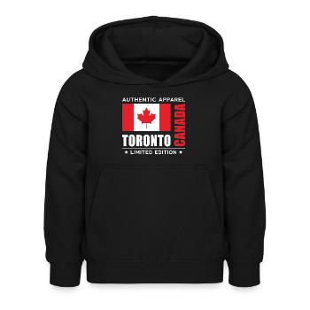 Toronto - Kids Hoodie - black - Front - AI Model Kid Female (0cm)