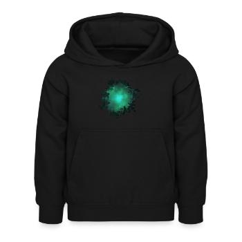 Lucioles dans les bois - Sweat à capuche Enfant - noir - Devant - AI Model Kid Female (0cm)