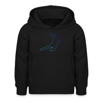 Handballspielen Damen Handball Handballer Handball - Kinder Hoodie - Schwarz - Vorne - AI Model Kid Female (0cm)