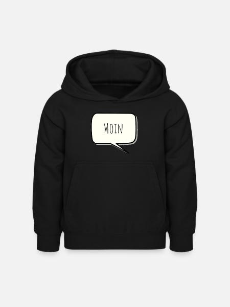 Moin - Kinder Hoodie - Schwarz