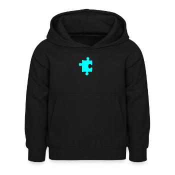 Puzzle - Sweat à capuche Enfant - noir - Devant - AI Model Kid Female (0cm)