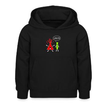 Chemische Reaktion Lustig Chemiker Chemiestudent - Kinder Hoodie - Schwarz - Vorne - AI Model Kid Female (0cm)