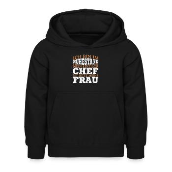 Ruhestand Pension Spruch Geschenk - Kinder Hoodie - Schwarz - Vorne - AI Model Kid Female (0cm)