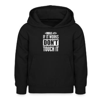 Coder Developer Software Developer IT Developer - Kids Hoodie - black - Front - AI Model Kid Female (0cm)