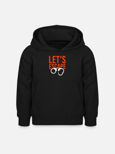 Prison Prison Break Prisoners Escape - Kids Hoodie - black