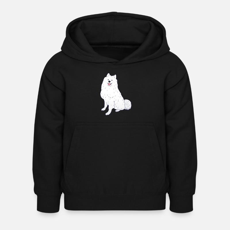 Samojede - Kinder Hoodie - Schwarz