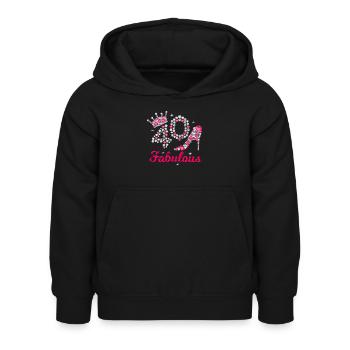 40 et fabuleux 40e anniversaire quarante quarantième - Sweat à capuche Enfant - noir - Devant - AI Model Kid Female (0cm)
