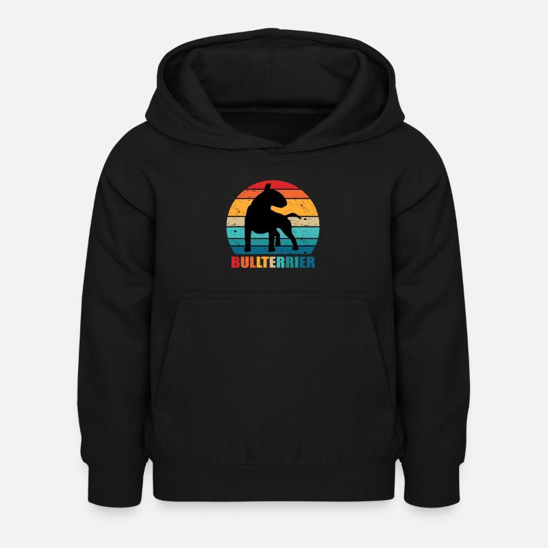 Bull terrier - Sweat à capuche Enfant - noir