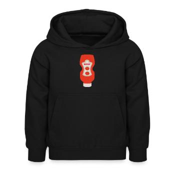 Ketchup - Kinder Hoodie - Schwarz - Vorne - AI Model Kid Female (0cm)
