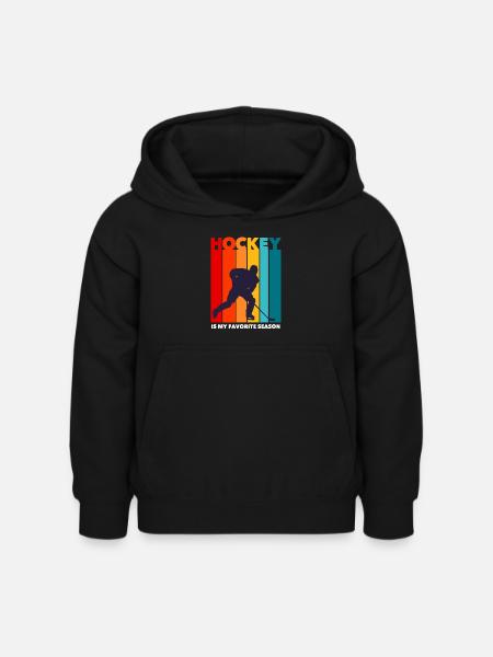 Eishockey - Kinder Hoodie - Schwarz