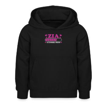 Presto Zia - Sweat à capuche Enfant - noir - Devant - AI Model Kid Female (0cm)
