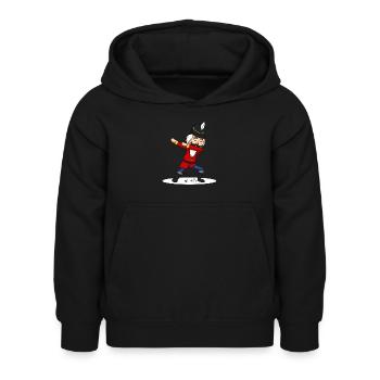 Dabbing nutcracker - Kids Hoodie - black - Front - AI Model Kid Female (0cm)