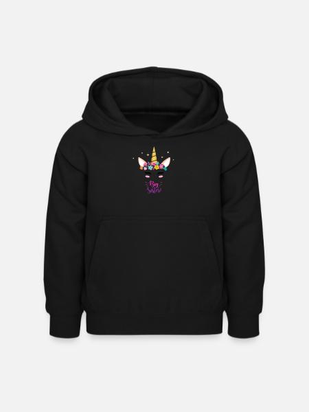 Große Schwester - Kinder Hoodie - Schwarz