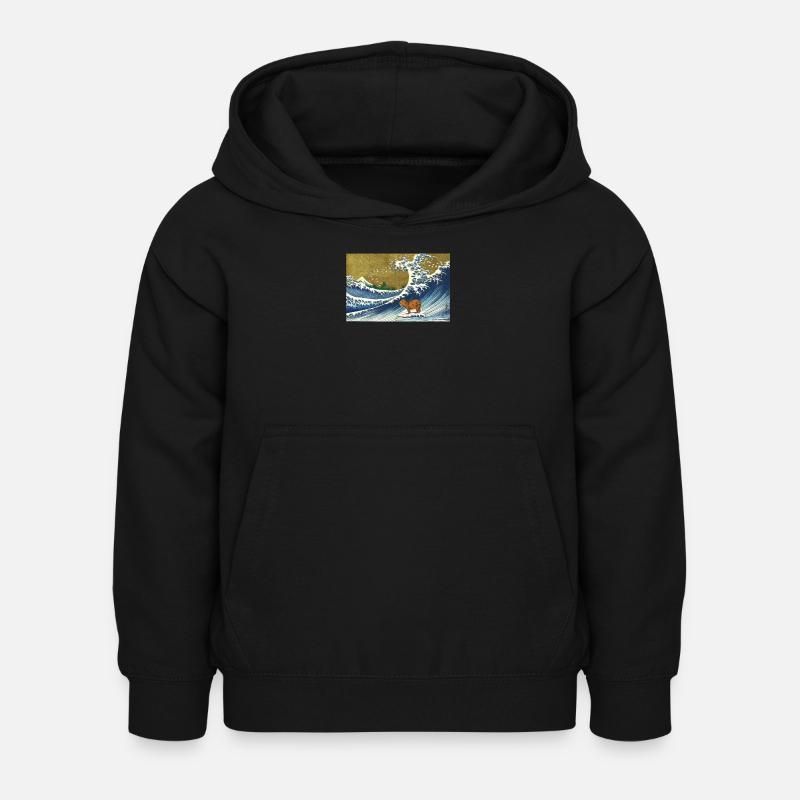 Capybara - Kinder Hoodie - Schwarz