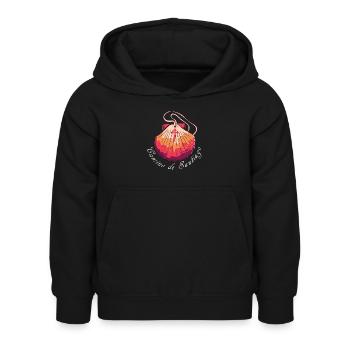 Camino de Santiago Jakobsweg Pilgermuschel Pilger - Kinder Hoodie - Schwarz - Vorne - AI Model Kid Female (0cm)