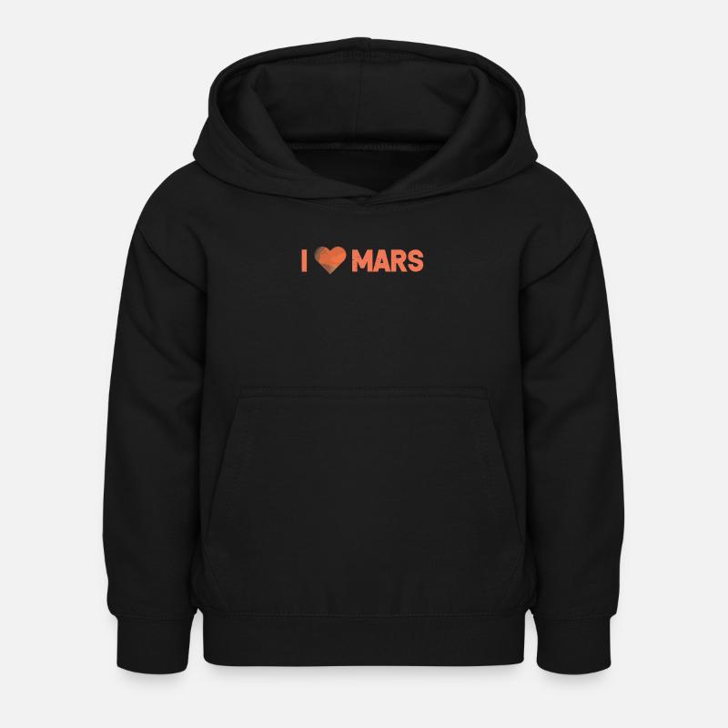 Mars - Kinder Hoodie - Schwarz