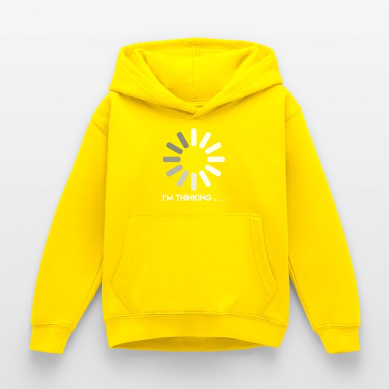 Programmierer Witz ich denke nach Coder Kinder Hoodie