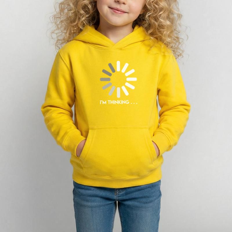 Programmierer Witz ich denke nach Coder Kinder Hoodie