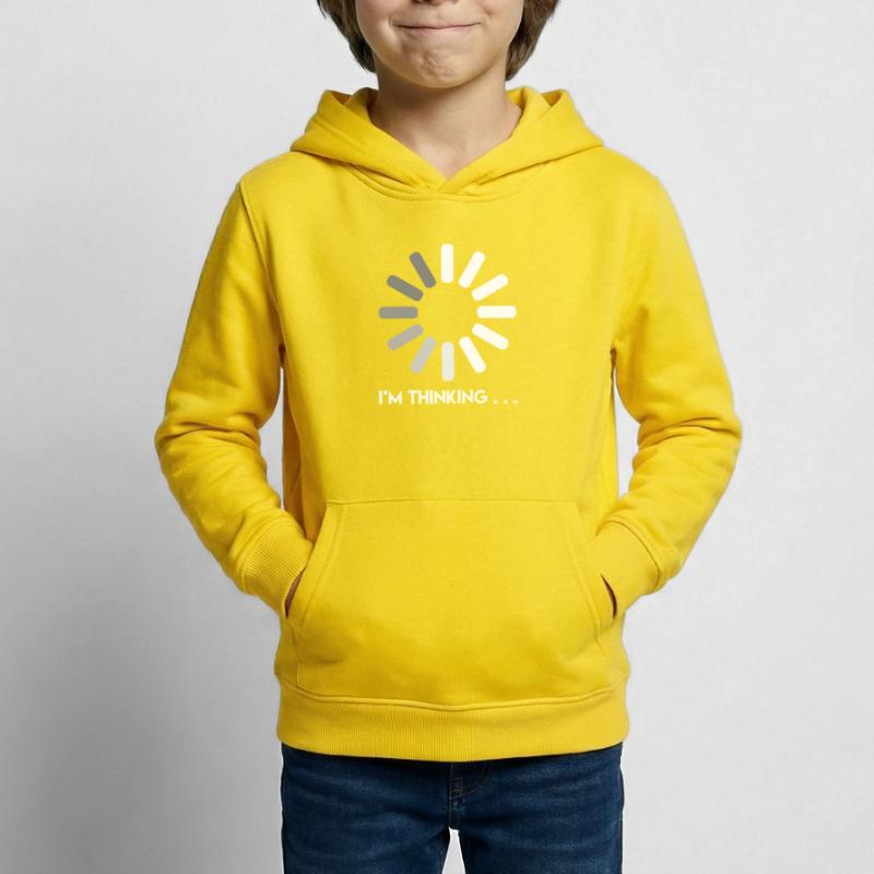 Programmierer Witz ich denke nach Coder Kinder Hoodie