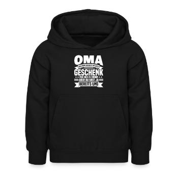 Oma lustiger Spruch Geburtstag Geschenk - Kinder Hoodie - Schwarz - Vorne - AI Model Kid Female (0cm)