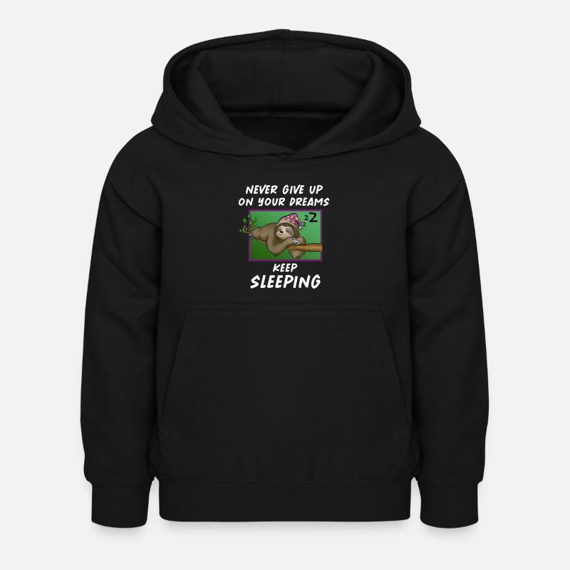 dormir - Sweat à capuche Enfant - noir