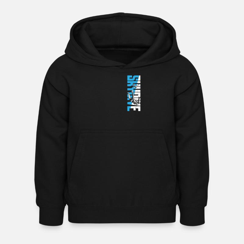 Skydiving Skydive - Kinder Hoodie - Schwarz