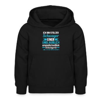 Schwager - Kinder Hoodie - Schwarz - Vorne - AI Model Kid Female (0cm)