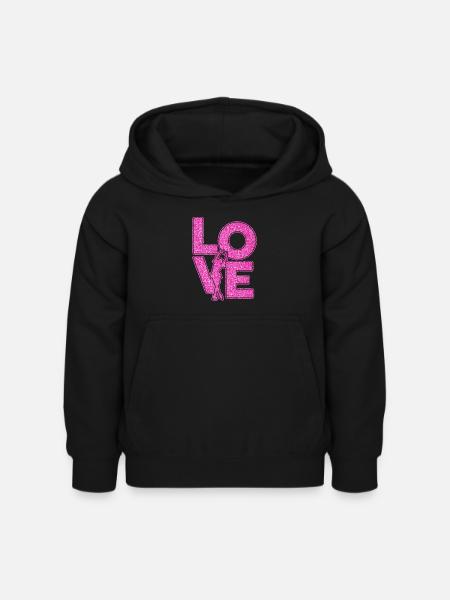 Eiskunstlauf - Kinder Hoodie - Schwarz