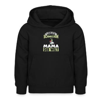 Schnecke Mama Mutter Schnecken - Kinder Hoodie - Schwarz - Vorne - AI Model Kid Female (0cm)