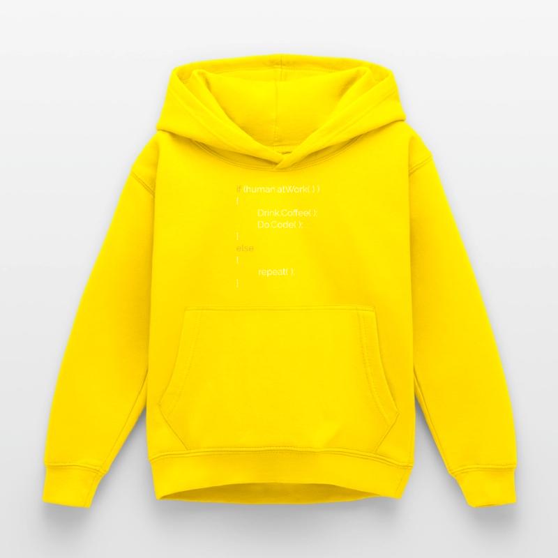 Programmierer Informatiker Kaffee Geschenk C# Java Kinder Hoodie