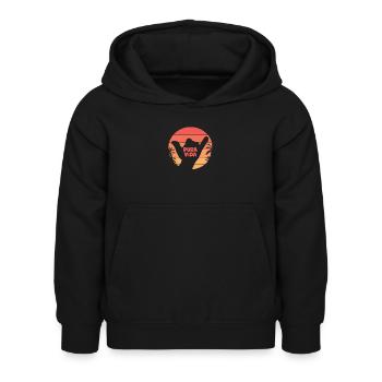 Costa Rica - Kinder Hoodie - Schwarz - Vorne - AI Model Kid Female (0cm)